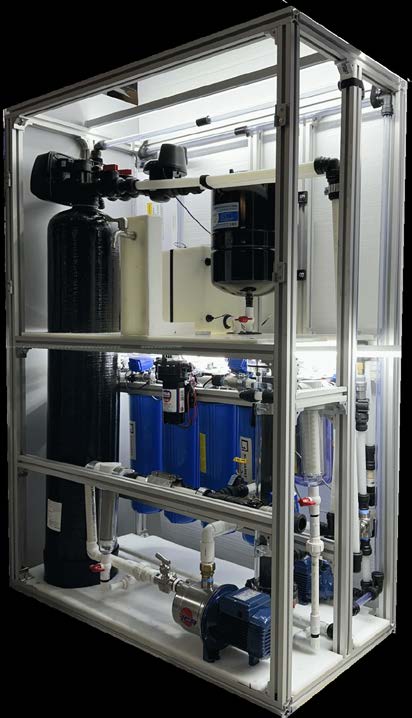 Self-contained, portable cabinet